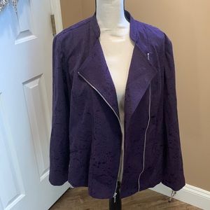 Chico’s moto blazer size 2 L or 12